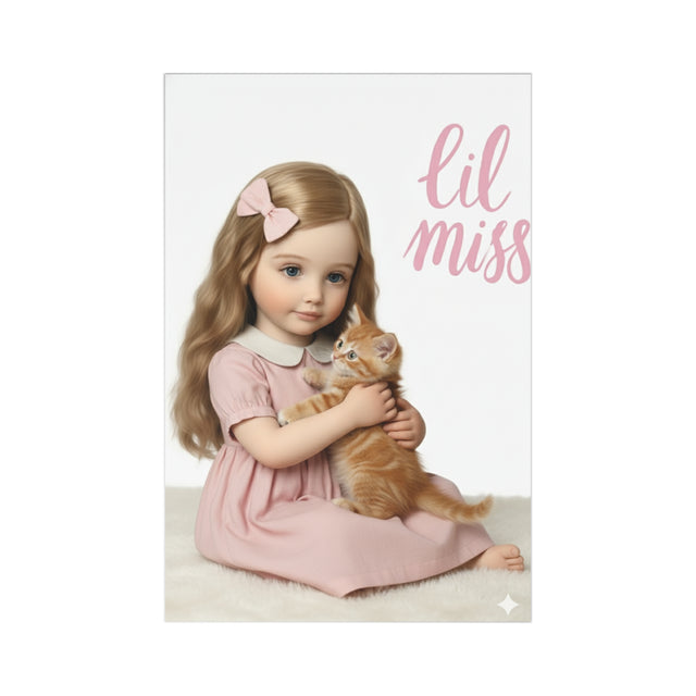 Notecard Set - Lil Miss and Kitten