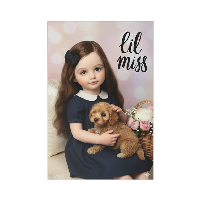 Notecard Set - Lil Miss with Puppy